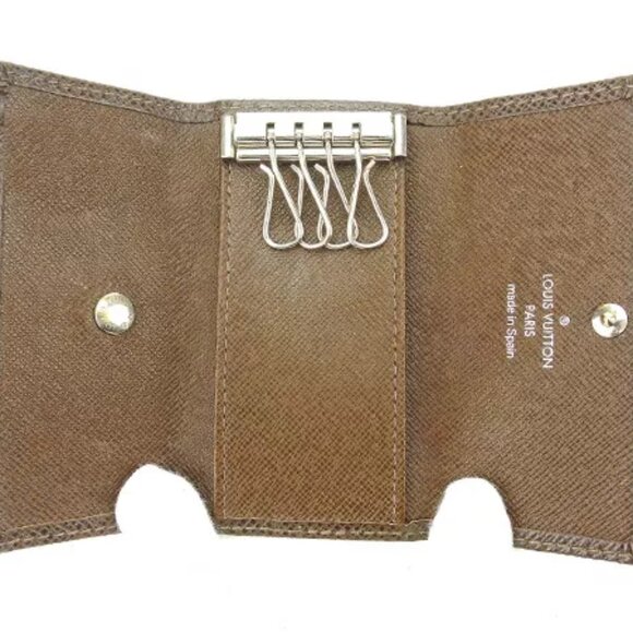 Louis Vuitton Key holder Key case Taiga Brown Woman Authentic Used - Picture 5 of 6